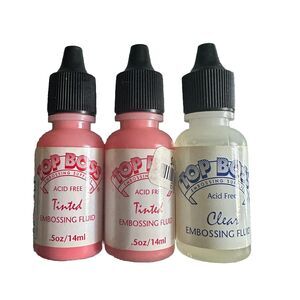 Top Boss Embossing Refill Bottle Lot Of 3